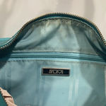 Tumi Womens Venice Hobo Nylon Leather Light Blue Teal Purse Shoulder Bag Satchel Photo 5