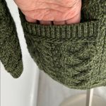 Aran Crafts Merino Wool Open Cardigan Army Green Size undefined Photo 4