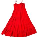 Knox Rose  Boho Dress Red Tiered Cottagecore S Small M Medium Photo 3