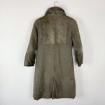 Anthropologie Eairth Green Infugao Trench Coat Cotton/Pineapple Fiber Photo 4