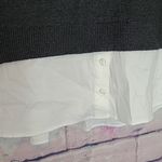 Chico's CHARCOAL GRAY STRETCH KNIT COWL NECK SWEATER DUAL LAYERED BLOUSE 3 XL Photo 6