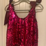 Anthropologie Pink Sequin  Top Photo 3
