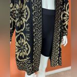 Distinctly Different Vintage Elegant Black and Gold Women's Sweater Size 47 Photo 6