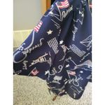 A‎ Personal Touch 4X Patriotic Print USA American Flag Button Up Shirt Blue Photo 2