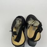 Charles David  Net Mules Heels‎ Mesh Black Ankle Strap Sandal Womens 7 Photo 5