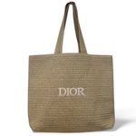 Christian Dior  Parfums Large Straw/ Raffia Tote Bag GWP / VIP Gift New Photo 0