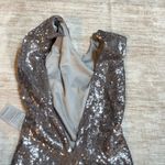 ASTR the Label Women’s Small Silver Sequin Sleeveless Dress Disco Party Cocktail Photo 6