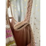 Olive & Oak  Stripe Crochet Knit Sweater Lined Altered Straps Tank Mini Dress M Photo 7