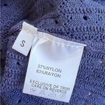 Self Portrait Self-Portrait NAVY POINTELLE KNIT CROCHET FLOWER MINI DRESS small Photo 7