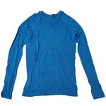 Sweaty Betty  Glisten Bamboo Workout Top Womens Small Electric Blue NWT Active Photo 0