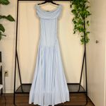 LIONESS NWT Revolve Field Of Dreams Maxi Dress Soft Blue size M Medium Viral Photo 3