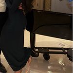 ZARA  navy blue open back maxi dress Photo 2