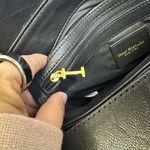 Isaac Mizrahi New York White & Black Pebbled Leather Handbag with Gold Hardware Photo 9