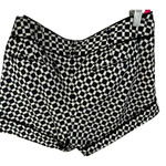 Club Monaco  Women's Cotton Black & White Geometric Pattern Shorts Size 4 Photo 2