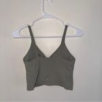 Athleta  Sage Green Cinch Longline Sports Bra Small Photo 4