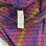 LuLaRoe Leggings One Size Pink, Purple and Yellow Geometric Pattern Photo 1