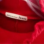 Reformation  Sammi Ribbed Mock Neck Mini Dress XL Photo 8