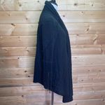 Free People  Black Open Waterfall Cardigan Size XS Photo 6