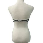 French Connection Nautical Striped Bikini Swimwear Top Blue White Gold Medium Photo 5