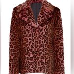 Unreal Fur Faux Dark Pink Urban Tiger Teddy Coat Jacket Mob Wife Aesthetic Furry Photo 3