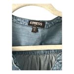 EXPRESS Womens Blue Denim Mini Shirt Dress, Small Photo 2