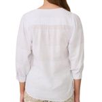 J. McLaughlin NWT  Cotton Estella Blouse White Size S Photo 7