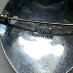 Siam Sterling Silver Brooch And Screw Back Earrings Heart Shaped Amearco VTG 21g Photo 3