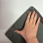 Antonio Melani linen blend textured wide leg pants in grey size 6 Photo 6