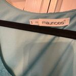 Maurice's ‎ Blue Floral High Low Tank Dress With Braided Belt Size 3X Photo 5