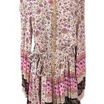 Spell Untamed Tunic Dress Lavender Bohemian Festival Witchy Folk Art Size Small Black Photo 9