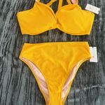 Shade & Shore  Vibrant Yellow Bikini Set Top 38DD bottoms m Photo 0