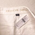 American Eagle  White High Rise Mom Jean Shorts Denim Short Distressed 16 NWT Photo 8