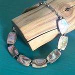 Abalone Shell Iridescent Bead 8” Bracelet Purple Photo 4