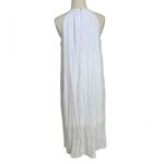 Mlle Gabrielle Beachy coastal White Halter Neck High Low Dress Photo 3