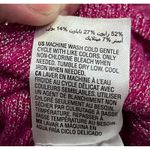 INC International Concepts Purple Metallic Knit Off Shoulder Top M Size M Photo 6