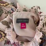 Vince Camuto Light Pink Floral Print Smock High Neck Blouse Photo 9