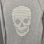 Skull Cashmere Gray Cashmere Blend Skull Print Sweater Sz.S Photo 7