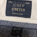 J.Crew Men's Gray Tapered Leg Mid Rise Slim Stretch Trousers Dress Pants Size 30 Photo 3