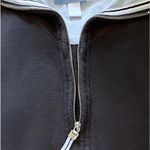 Casual Corner Annex Sports Womens Black Blue Zip Up Collared Sporty Sweater Size L Photo 3