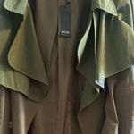 Nasty Gal Two Tone Belted Oversized Trench Wrap Coat US size 8 Photo 6