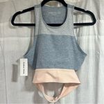 Outdoor Voices NWT Tri-Tone Slashback Crop Photo 2