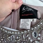 Mac Duggal  Vintage‎ Lilac Floral Beaded Sheath Midi Dress Photo 6