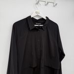 Athleta  Black Snap Button Athletic Jacket Lightweight Size XL Photo 1