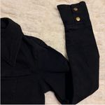 Black Denim Button Down Shirt Photo 5