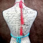 Olivaceous Rainbow Crochet Crop Top Multi size M Photo 11