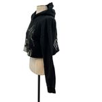 Darc Sport Wolves Cropped Hoodie Sweatshirt Eyes Utah Black Size Small Photo 5