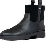 FitFlop Signey Mixte Ankle Boots Women's 9 Black Leather Round Toe Bootie S42 Photo 0