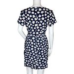 Old Navy  Dress Womens Medium Navy Blue White Floral Flower Daisies‎ Bloomcore Photo 3