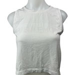 Lululemon Breeze By Women's White Sleeveless Muscle Tee Crop Tank Top Size S/M Photo 0