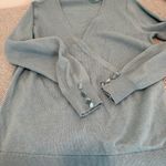 Boden Blue Maddie Button Cuff Surplice Sweater size 12 Photo 6